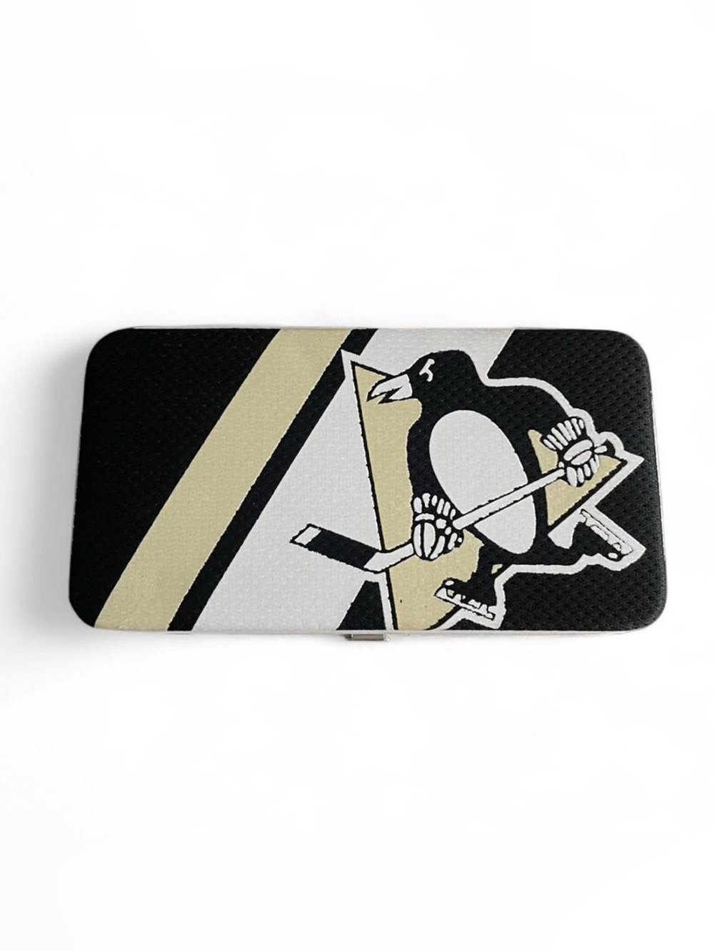 NHL Black Gold White Penguins Wallet